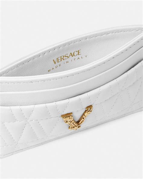 fake versace card holder|Versace virtus card holder.